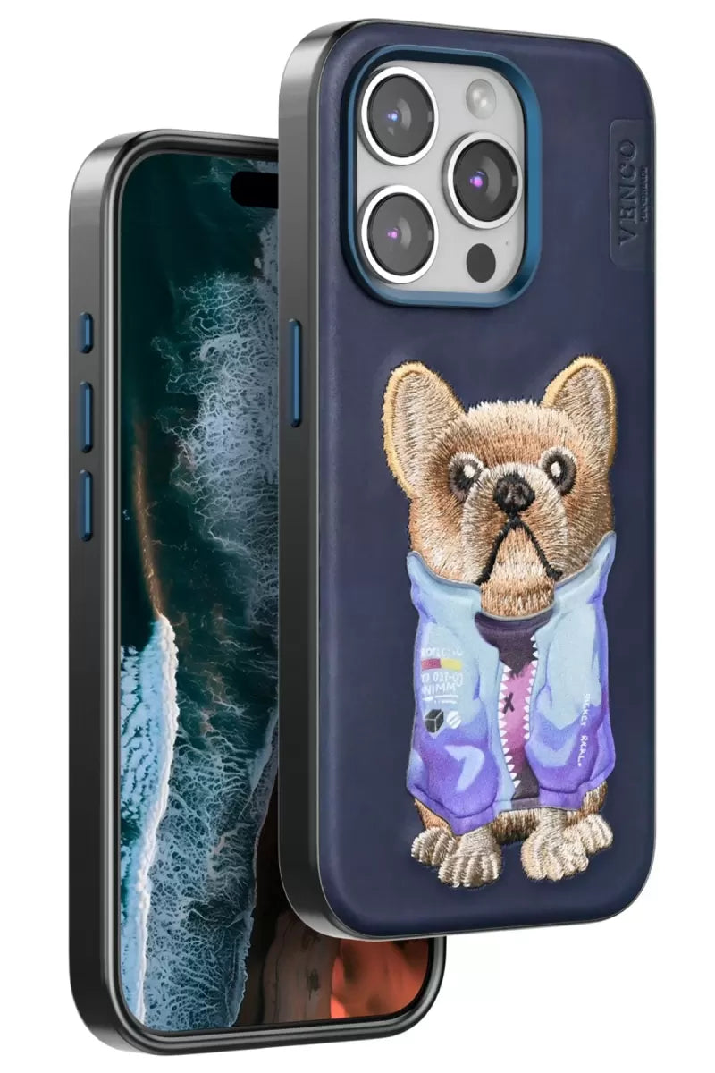 iPhone 15 Pro Max Cute Desenli Kapak - Lacivert