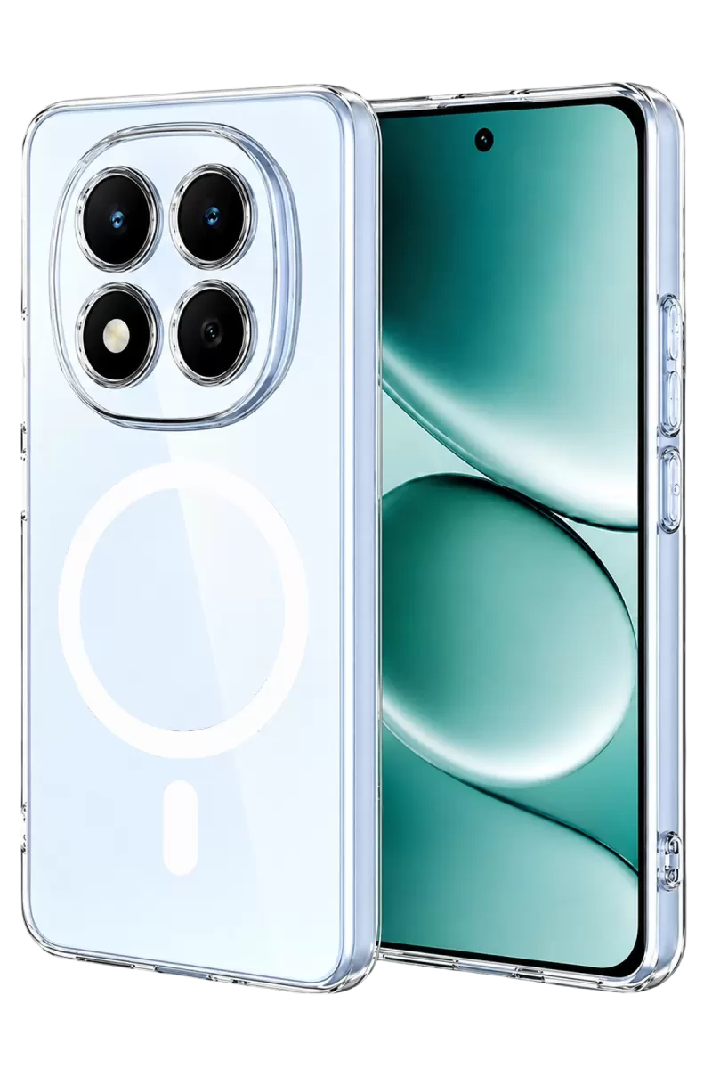 Note 15 Pro 5G Combo Sert Şeffaf Magsafe Kapak - Şeffaf