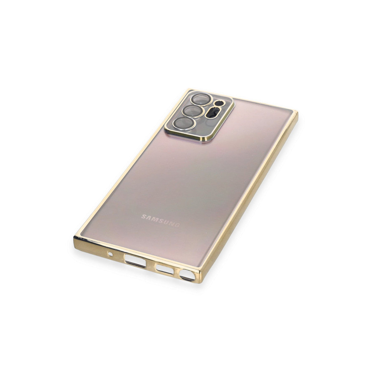 Galaxy Note 20 Ultra Kılıf Razer Lensli Silikon - Gold