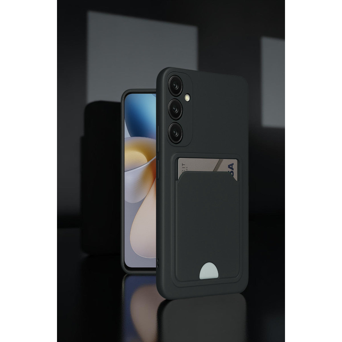 Galaxy A26 Kılıf Kelvin Kartvizitli Silikon - Açık Yeşil
