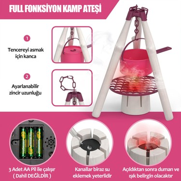 Kamp Seti: Çadırlı Oyuncak Kamp Eşyaları