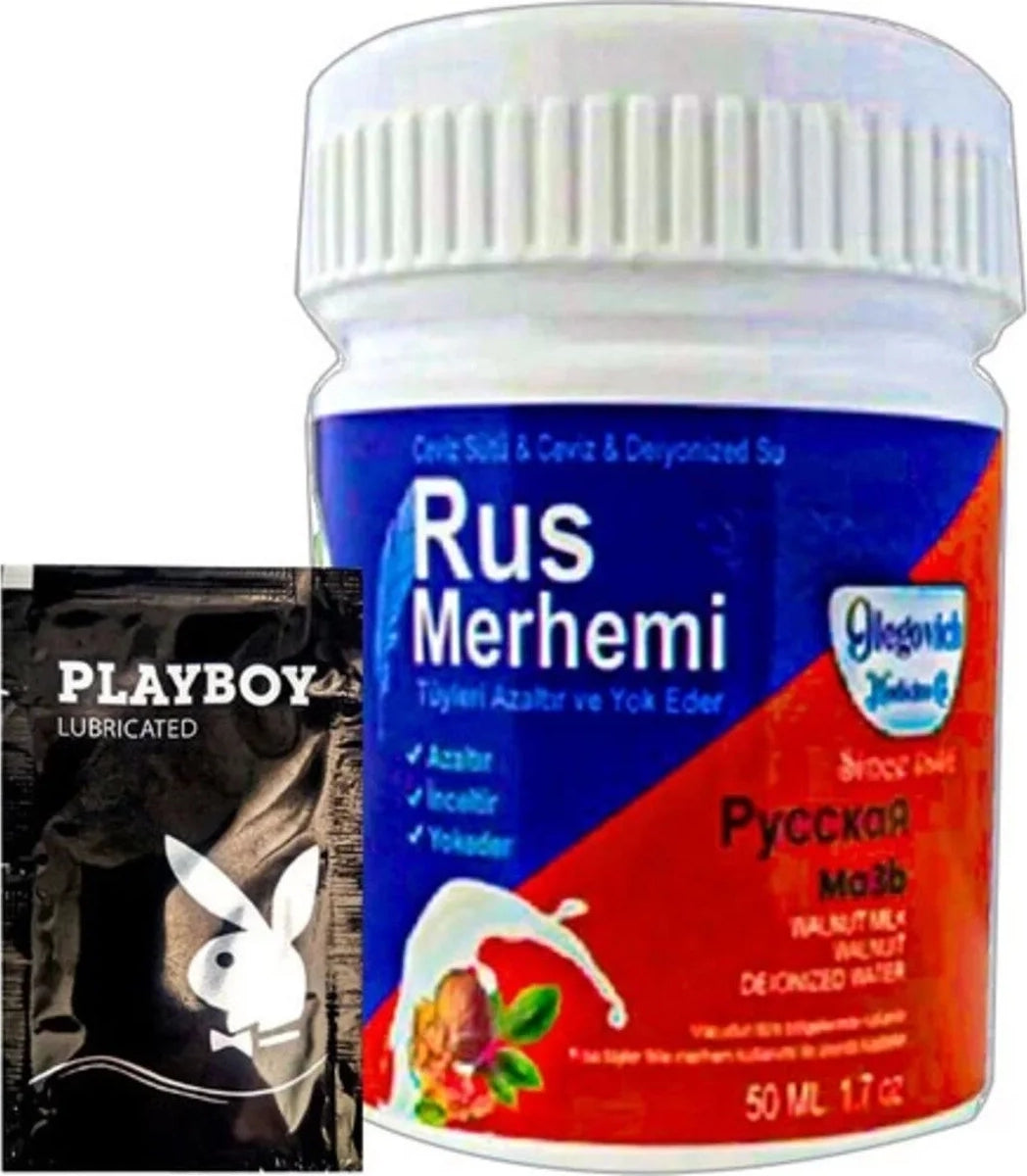 Rus Merhemi Blue 22-2:0024 Glegnid Rus Merhemi 50 ml Tüy Kremi+ Yanında Jel