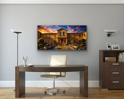 Tarihi Yozgat Lisesi Kanvas Tablo 60X120 CM