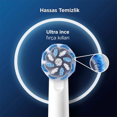 6'lı Diş Fırçası Yedek Başlığı Hassas Temizlik