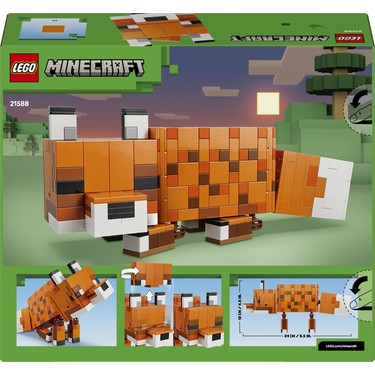 Minecraft Tilki Yapım Seti, 10 Yaş ve Üzeri için Dekoratif