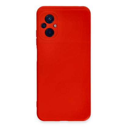 Poco M5 Kılıf Nano içi Kadife Silikon - Kırmızı