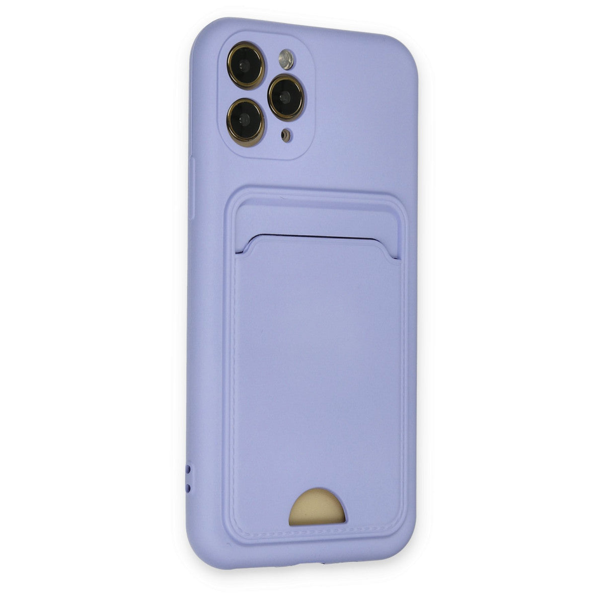 iPhone 11 Pro Kılıf Kelvin Kartvizitli Silikon - Lila