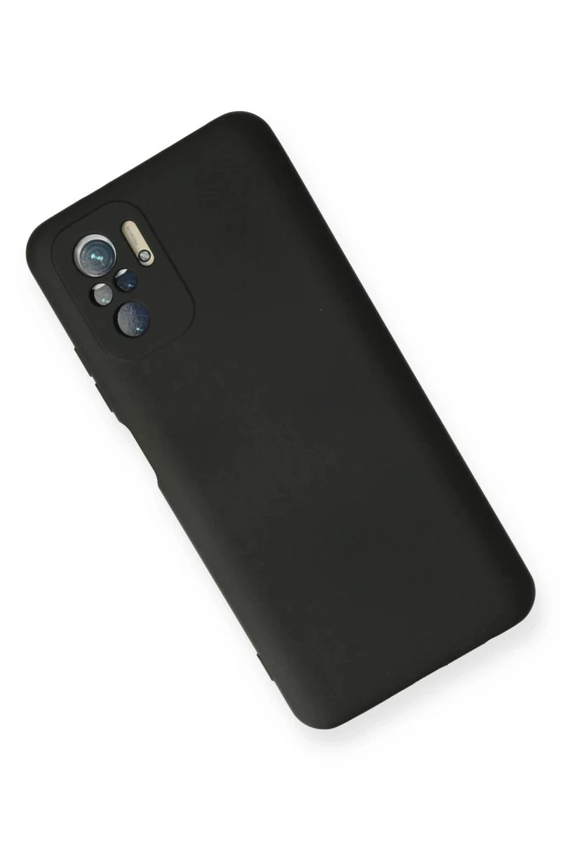 Redmi Note 10 Kılıf Nano içi Kadife Silikon - Siyah