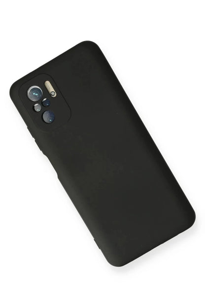 Redmi Note 10 Kılıf Nano içi Kadife Silikon - Siyah