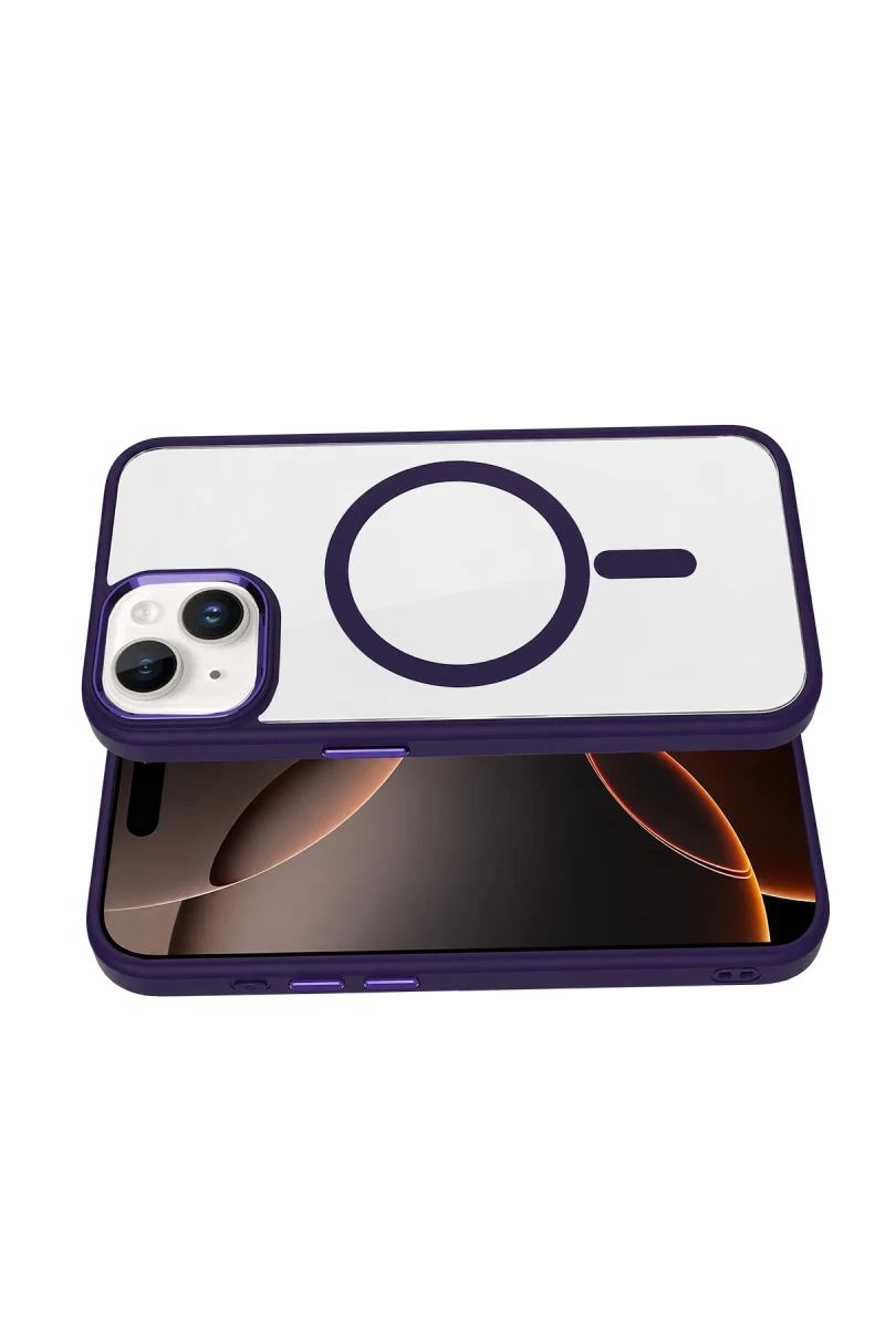 iPhone 14 Terea Magsafe Kapak - Derin Mor