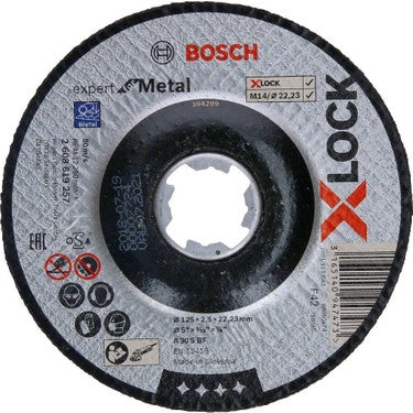 125*2,5 mm Bombeli Metal Kesme Diski, Yüksek Performans