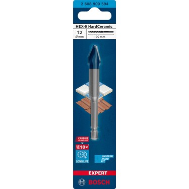 12*90 mm Hex-9 Matkap Ucu, Yüksek Performans