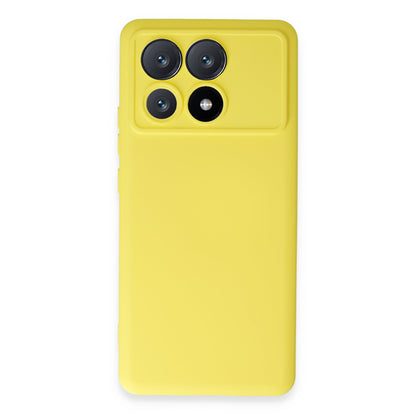 Poco X6 Pro Kılıf Nano içi Kadife Silikon - Sarı