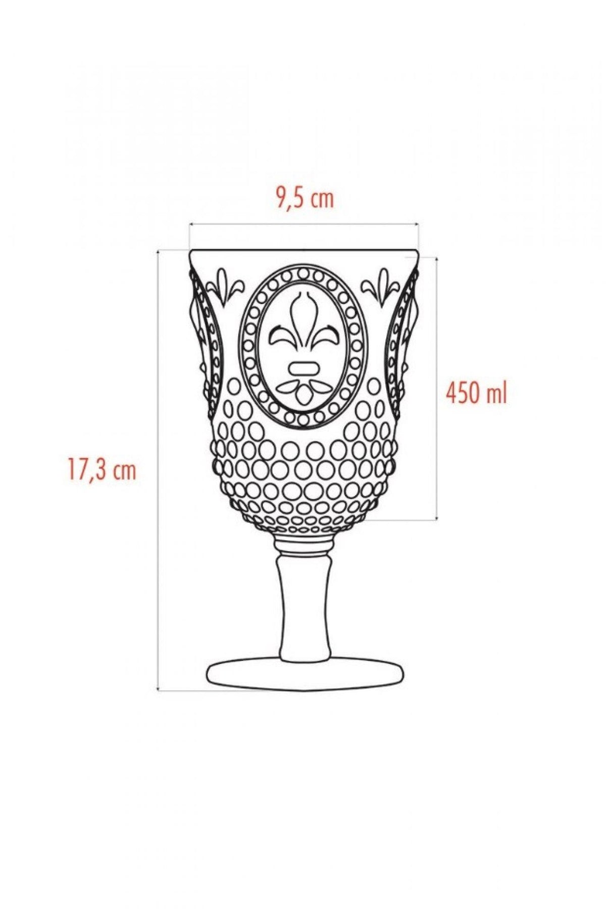 Akrilik Füme Tekli Kadeh & Su Meşrubat Kahve Yanı Bardağı 450 ml (Cam Değildir)
