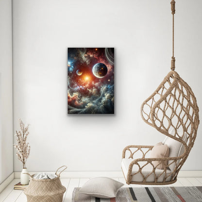 Gezegenler Kanvas Tablo 70x100cm
