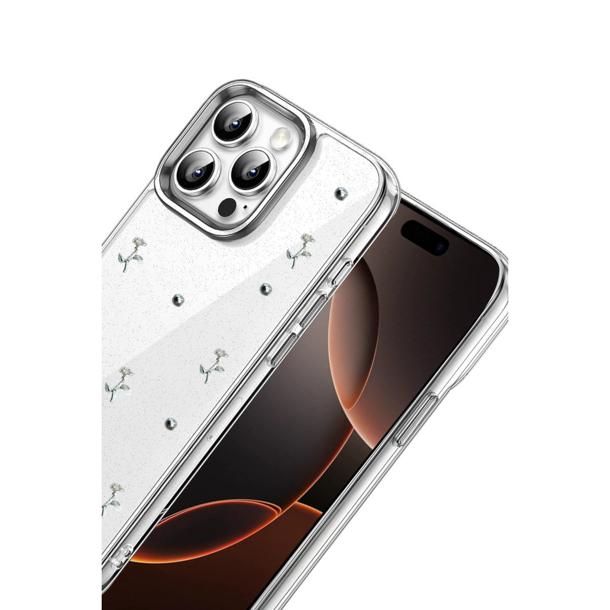 iPhone 15 Pro Fiyonk Desenli Kapak - Desen 4