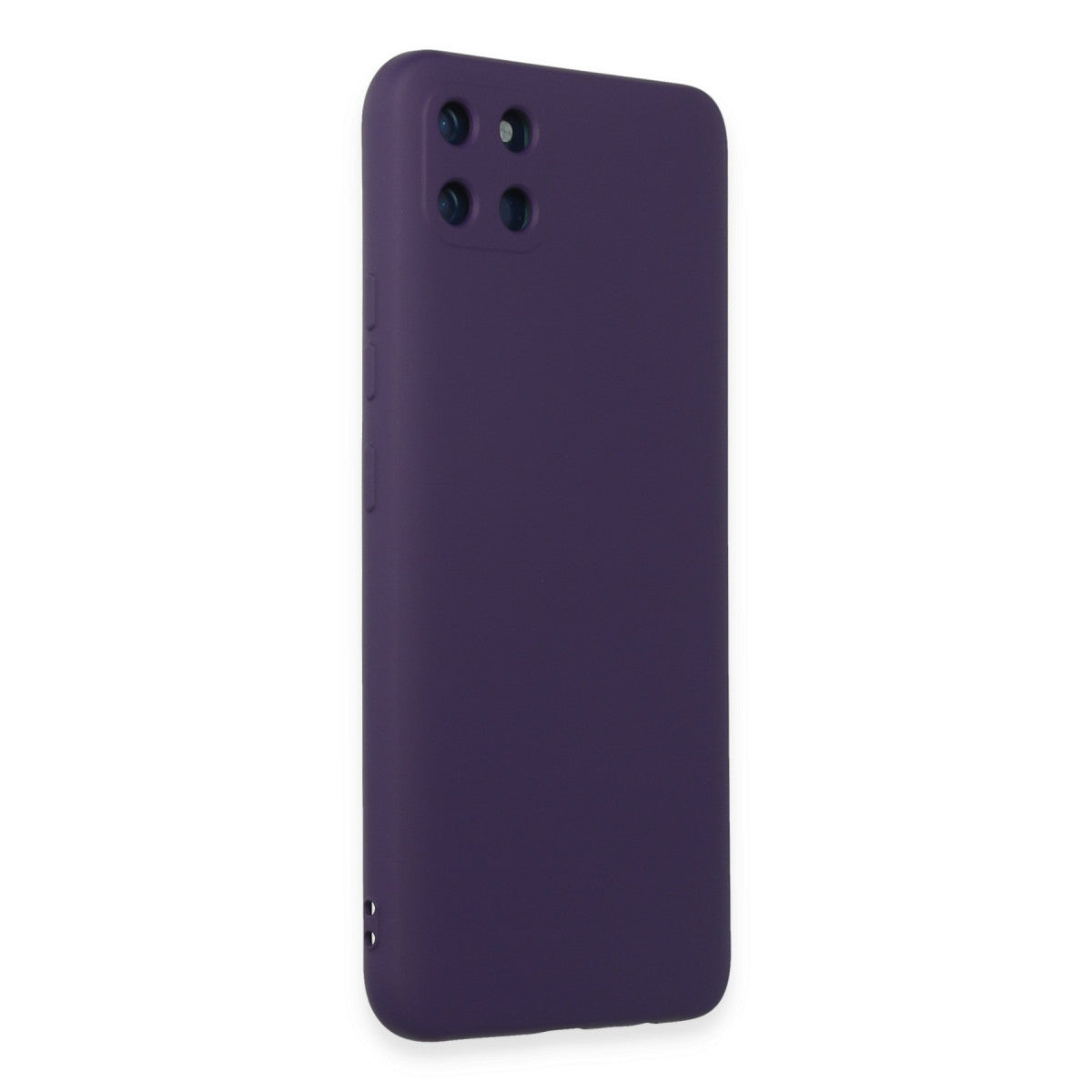Realme C11 Kılıf Nano içi Kadife Silikon - Mor