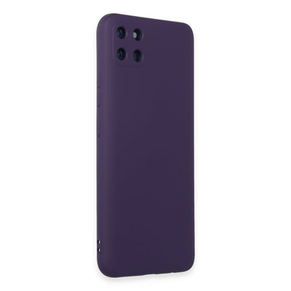 Realme C11 Kılıf Nano içi Kadife Silikon - Mor