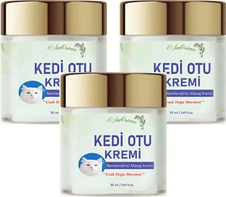 Süper Kedi Otu Kremi 50 ml 3 Adet Kafur Ağacı Yağı Içerikli Krem
