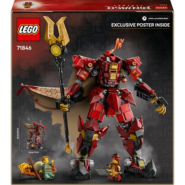 Ateş Şövalyesi Robotu Yaratıcı 14+ Çocuklar için Minifigür Seti