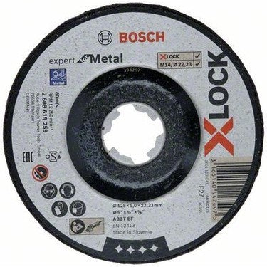125 x 6 mm Metal Taşlama Diski, X-Lock Özelliği