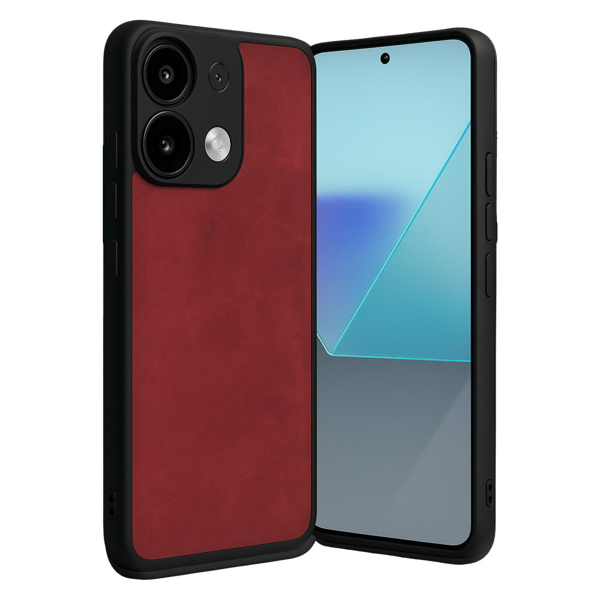 Redmi Note 13 Pro 4G Kılıf Aras Deri Kapak - Kırmızı
