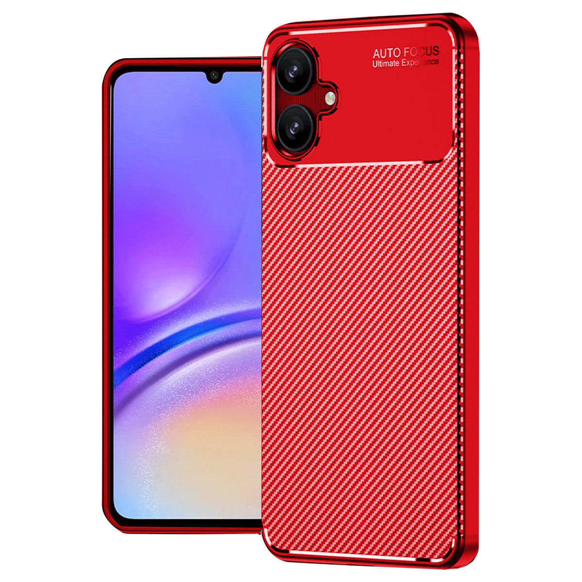 Galaxy A06 Kılıf Auto Focus Karbon Kapak - Kırmızı