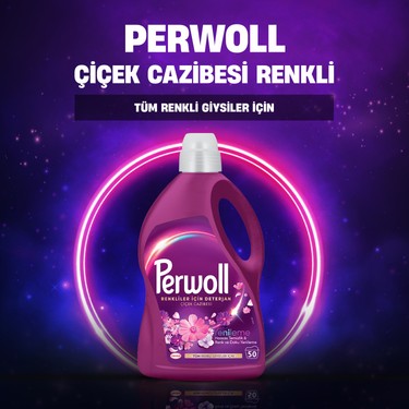 Çiçek Cazibesi Sıvı Çamaşır Deterjanı 2.75L Renkli Giysiler İçin