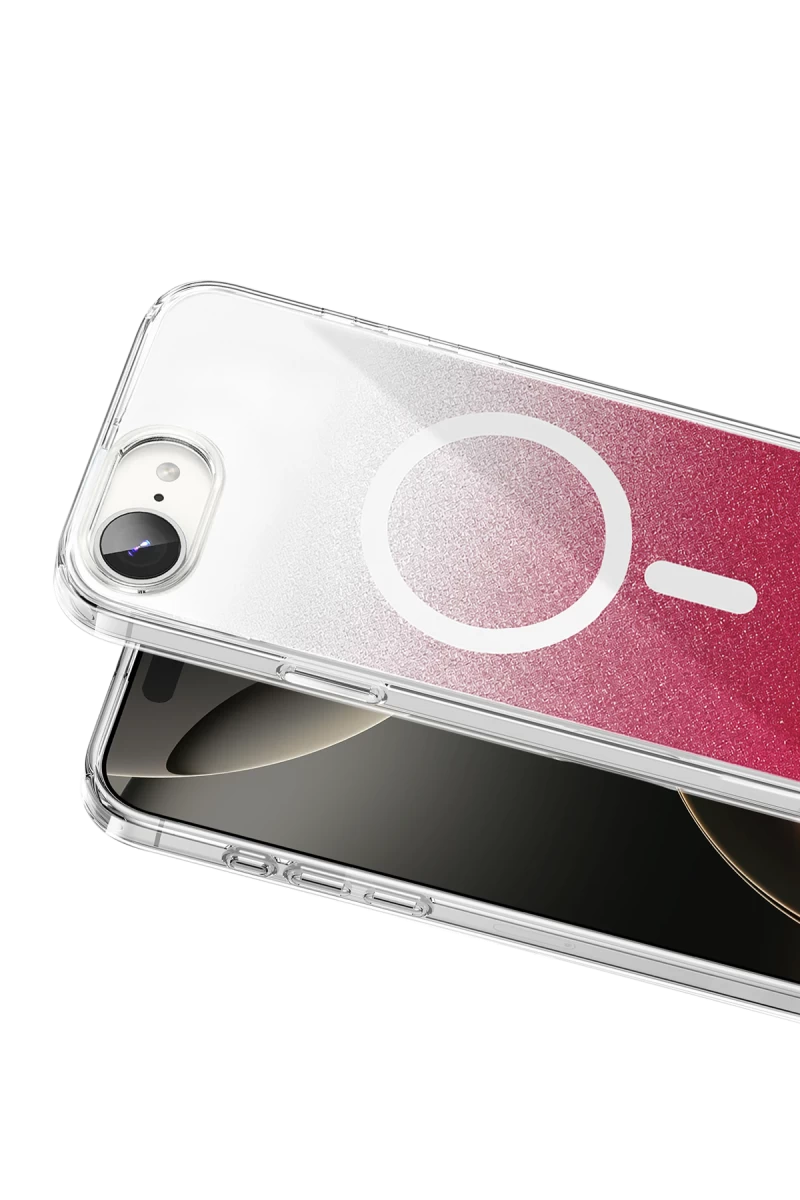 Onegif iPhone 17E Sora Simli Magsafe Kapak - Kırmızı