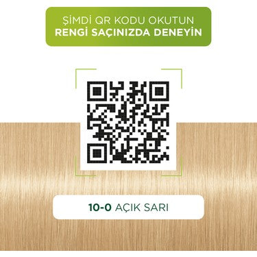 Açık Sarı Renkli Saç Boyası, Hindistan Cevizi Yağı ile Zenginleştirilmiş