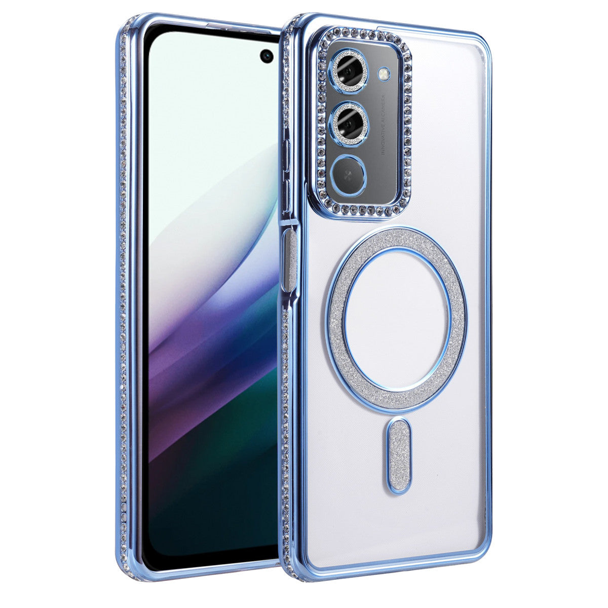 Redmi 15 4G Joke Simli Magneticsafe Kılıf - Mavi