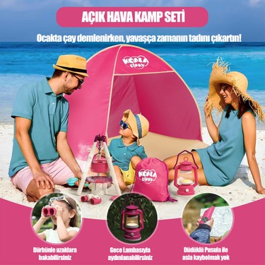 Kamp Seti: Çadırlı Oyuncak Kamp Eşyaları