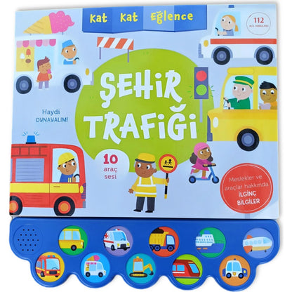 Sesli Araç Trafiği Eğlencesi - 10 Farklı Sesli Kitap