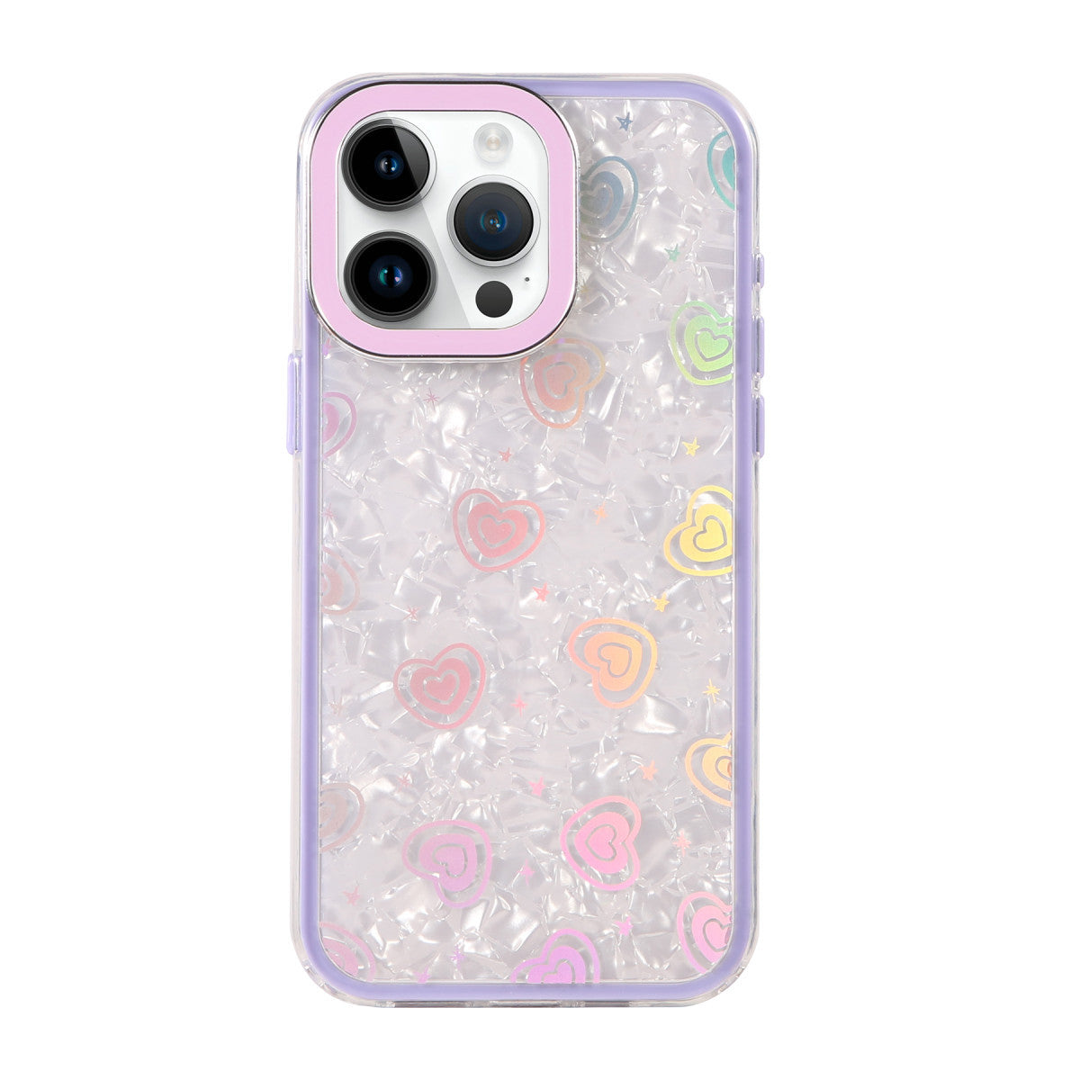 iPhone 15 Pro Lumi Desenli Kapak - Mor