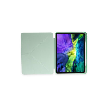 iPad 2022 10.9 (10.nesil) Kılıf Kalemlikli Mars Tablet Kılıfı - Açık Yeşil