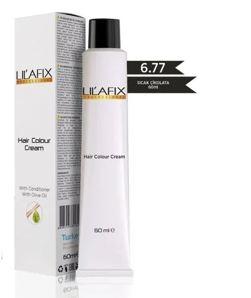 Lilafix Krem Profesyonel Tüp Saç Boyası 60ml - 6.77 Sıcak Çikolata