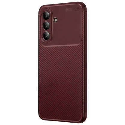 Galaxy A26 Kılıf Auto Focus Karbon Kapak - Bordo