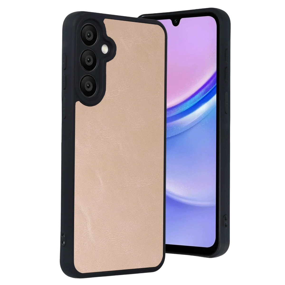 Galaxy A37 5G Aras Deri Kapak - Pudra