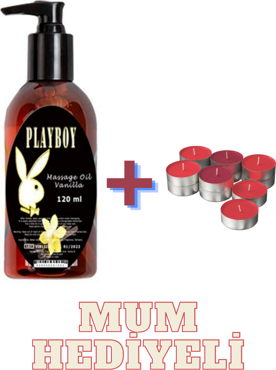 Endoles Playboy Strawberry Massage Oil Çilek Aromalı Vücut Masaj Yağ 120 ml