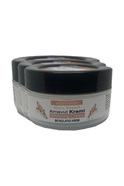 Three Brand Whitening Cream 3 Adet Arnavut Kremi 50ML Aklık Kremi Ile 120ML Playboy Masaj Yağı