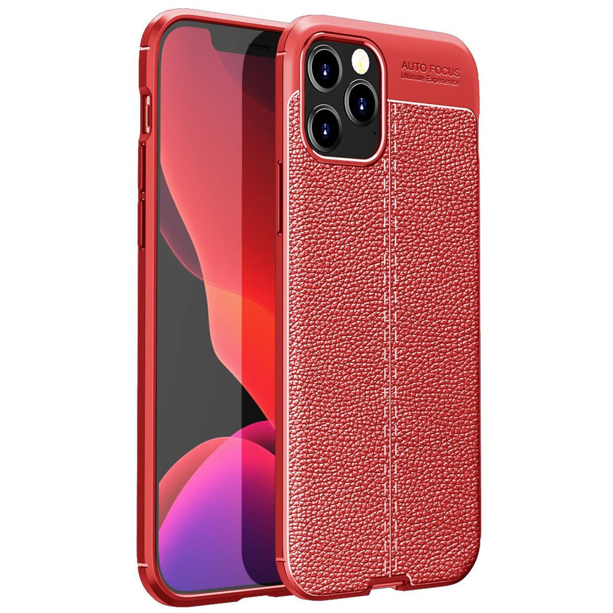 iPhone 12 Pro Kılıf Auto Focus Kapak - Kırmızı