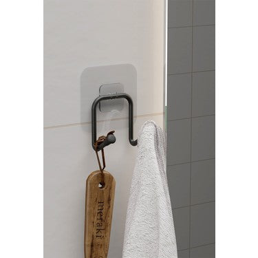 Metal Askılık, 2'li Çift Kancalı Banyo Mutfak Askısı ile Pratik Kullanım