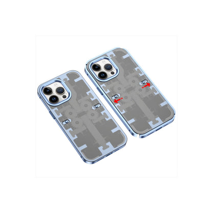 iPhone 13 Pro Kılıf Mekanik Bumper Kapak - Mavi