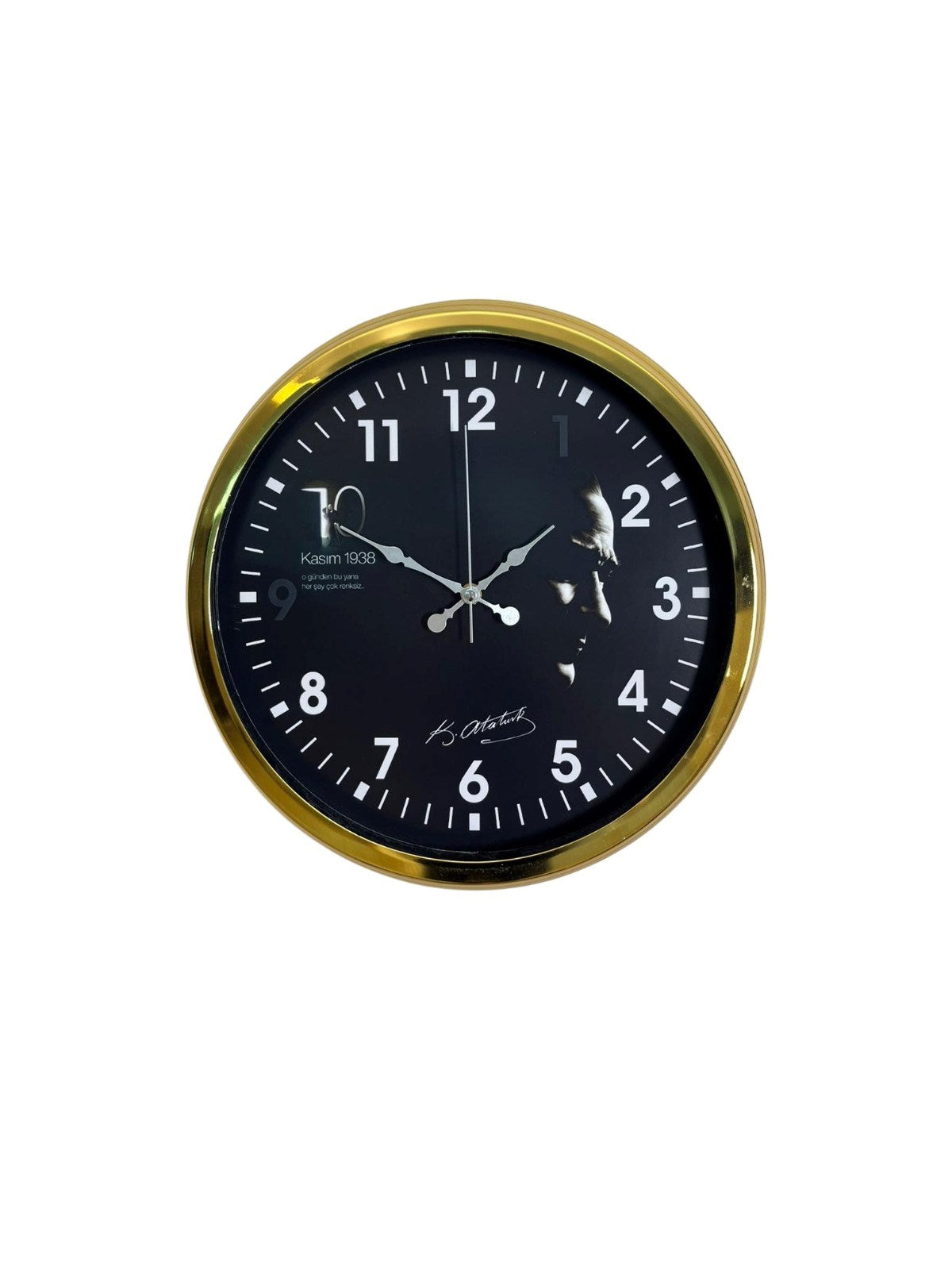 Gold Cumhuriyet Mirası 40 Cm Metal Duvar Saati