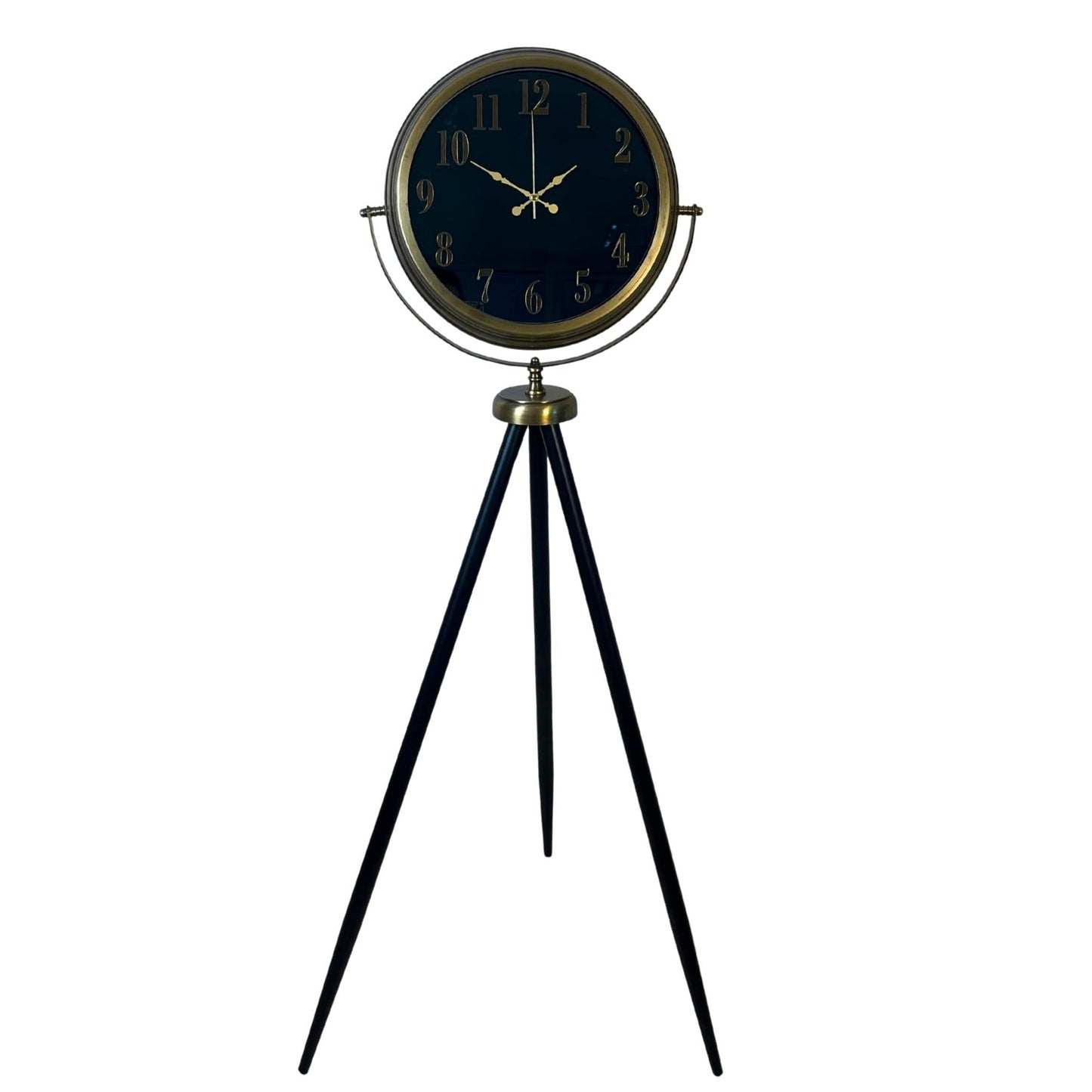 Eskitme Retro Aynalı Tripod 150 x 45 Cm Ayaklı Saat