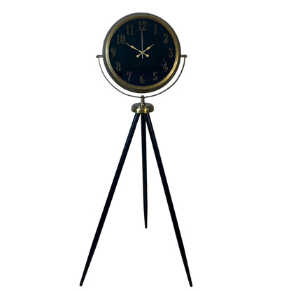 Eskitme Retro Aynalı Tripod 150 x 45 Cm Ayaklı Saat