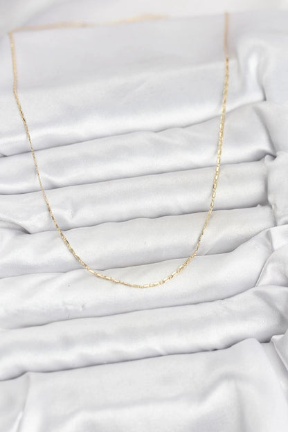 CM 14K Gold Renk Kesme Model 60 cm Kadın Kolye