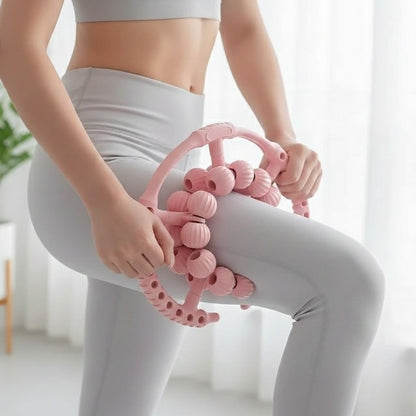 BUFFER® 20 Tekerlekli Ayarlanabilir Bacak ve Kol Masaj Aleti – 360° Tam Daire Derin Doku Kas ve Lenfatik Masaj Silindiri