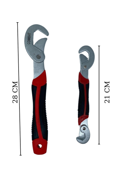 BUFFER® Çok Fonksiyonlu Ergonomik Ayarlanabilir Büyük Küçük Akıllı Pense Anahtar 2li Set