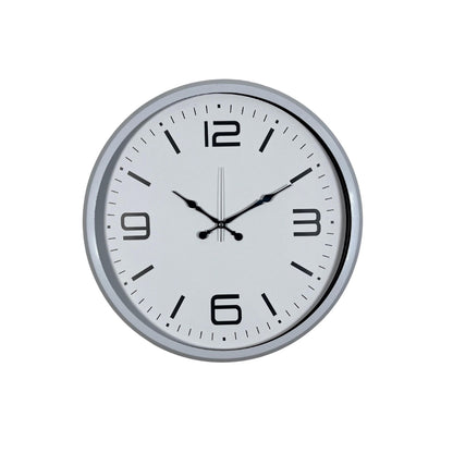 Beyaz Modern Prestij 52 Cm Metal Duvar Saati